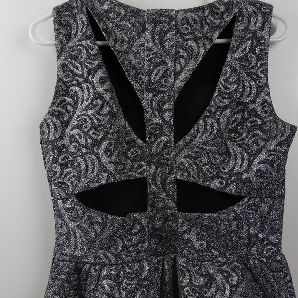 H&M Silver Glitter Dress in Medium - Picture 3 of 4